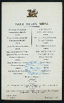 DINNER [held by] ADELPHI HOTEL [at] "LIVERPOOL, [ENGLAND]" (HOTEL;)