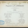 DINNER [held by] COMPAGNIE GENERAL TRANSATLANTIQUE [at] ABOARD PAQUEBOT LA LORRAINE (SS;)