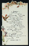 DAILY MENU, DINNER [held by] THE CLARENDON [at] "QUEBEC, CANADA" (HOTEL;)