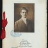 DINNER ON HIS RETURN FROM EUROPE [held by] EMPLOYEES OF MR. FRANK ROMA [at] "HOTEL WALTON, PHILADELPHIA, PA" (HOTEL;)