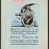 BANQUET [held by] SILVER GRAYS OF BETA THETA PI [at] "WALDORF-ASTORIA, NEW YORK, NY" (HOTEL;)