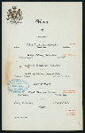 DINNER GIVEN BY ALEXANDER AGASSIZ, PRESIDENT OF THE NATIONAL ACADEMY OF SCIENCES [held by] HOTEL SOMERSET [at] "COMMONWEALTH AVENUE, BOSTON, MA" (HOTEL;)