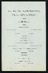 DAILY MENU [held by] U.S.S. LOUISIANA [at] AT SEA (SS;)