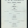 DAILY MENU [held by] U.S.S. LOUISIANA [at] AT SEA (SS;)