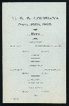 DAILY MENU [held by] U.S.S. LOUISIANA [at] AT SEA (SS;)