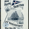 25TH ANNIVERSARY BANQUET [held by] NEW HAVEN YACHT CLUB [at] "TONTINE HOTEL, NEW HAVEN, CT" (HOTEL;)