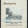 THANKSGIVING DAY BREAKFAST, DINNER & SUPPER [held by] INDIANA STATE SOLDIERS' HOME [at] "LA FAYETTE,INDIANA" ([SOLDIERS' HOME])