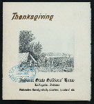 THANKSGIVING DAY BREAKFAST, DINNER & SUPPER [held by] INDIANA STATE SOLDIERS' HOME [at] "LA FAYETTE,INDIANA" ([SOLDIERS' HOME])