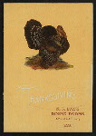 THANKSGIVING DAY MENU [held by] M.F.LYONS DINING ROOMS [at] "261 BOWERY, NY" (REST;)