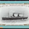 DINNER [held by] CIE GLE TRANSATLANTIQUE [at] "ON BOARD PAQUEBOT ""LA LORRAINE""" (SS;)