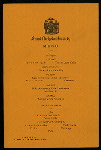 TASTING DINNER OF STEWARDS & OFFICERS [held by] SAINT NICHOLAS SOCIETY [at] "DELMONICO'S, NY" (REST;)