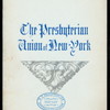 ANNUAL DINNER [held by] THE PRESBYTERIAN UNION OF NEW YORK [at] "HOTEL SAVOY, [NEW YORK]" (HOTEL;)