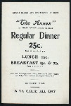 DAILY MENU [held by] THE ANNEX [at] "114 WEST FOURTEENTH STREET, [NEW YORK]" (REST;)