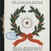 CHRISTMAS DINNER [held by] HICKS' RESTAURANT [at] "SAVANNAH, GA" (REST;)