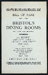 DAILY MENU [held by] BRISTOL'S DINING ROOMS [at] "161 BOWERY, AND OTHERS, NEW YORK" (REST;)