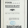 BREAKFAST [held by] SIEGEL COOPER CO. [at] "NEW YORK, NY" (REST;)