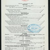 DINNER [held by] FLEISCHMANN'S VIENNA MODEL BAKERY [at] "BROADWAY AND TENTH STREET, NEW YORK" (REST;)
