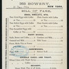 DAILY MENU [held by] HAIM'S QUICK LUNCH RESTAURANT [at] "358 BOWERY, NEW YORK, NY" (REST;)