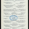 DAILY MENU, DINNER [held by] HOTEL ST. REGIS [at] "NEW YORK, NY" (HOTEL;)