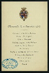 NEW YEAR'S DINNER TO THE DIPLOMATIC CORPS AND THEIR LADIES [held by] KING FREDERIK VIII [at] "PALACE OF CHRISTIAN VII, COPENHAGEN, DENMARK" (FOR;)