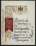 TWENTY-EIGHTH ANNUAL BANQUET [held by] HOTEL ASSOCIATION OF NEW YORK CITY [at] "WALDORF-ASTORIA, [NEW YORK]" (HOTEL;)