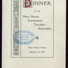 THIRD ANNUAL DINNER [held by] NEW HAVEN COMMERCIAL TRAVELERS' ASSOCIATION [at] "NEW HAVEN HOUSE, NEW HAVEN CT" (HOTEL;)