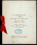 DINNER TO ABOVE [held by] DR. RODRIGUES OTTOLENGUI'S FRIENCS [at] "HOTEL ASTOR, NEW YORK" (HOTEL;)