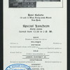 DAILY MENU, LUNCHEON [held by] HOTEL GALLATIN [at] "70 AND 72 WEST 46TH STREET, NEW YORK, NY" (HOTEL;)