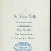 IN CONVIVIAL SESSION [held by] THE ROUND TABLE [at] "QUEEN CITY CLUB, CINCINNATI, OH" (OTHER (PRIVATE CLUB?))