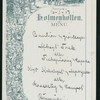DINNER(?) [held by] HOLMENKOLLEN [at] "TURISTHOTELLER, DINING ROOM OF FAIRY TALES, NORWAY" (FOR;)