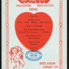 VALENTINE BREAKFAST [held by] WOMAN'S PRESS CLUB [at] "HOTEL ASTOR, NEW YORK" (HOTEL;)