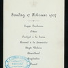 SUNDAY DINNER FOR THE ROYAL FAMILY AND GUESTS [held by] KING FREDERIK VIII [at] "RESIDENCE-PALAIS, COPENHAGEN, DENMARK" (FOR;)