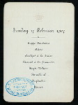 SUNDAY DINNER FOR THE ROYAL FAMILY AND GUESTS [held by] KING FREDERIK VIII [at] "RESIDENCE-PALAIS, COPENHAGEN, DENMARK" (FOR;)