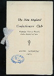 BANQUET [held by] THE NEW ENGLAND CONFECTIONERS' CLUB [at] "HOTEL SOMERSET, COMMONWEALTH AVENUE, BOSTON, MA" (HOTEL;)