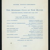FOURTH DINNER-DISCUSSION [held by] THE ECONOMIC CLUB OF NEW HAVEN [at] TONTINE HOTEL (HOTEL;)