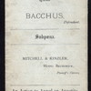 DINNER [held by] SHERIFF'S COURT [at] "NEW YORK, NY, HOTEL BRUNSWICK" (RESTAURANT)