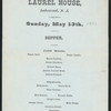 SUPPER [held by] LAUREL HOUSE [at] "LAKEWOOD, NJ" ([HOTEL])