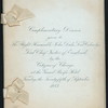 DINNER FOR LORD COLERIDGE,LORD CHIEF JUSTICE OF ENGLAND [held by] CITIZENS OF CHICAGO [at] "GRAND PACIFIC HOTEL,[CHICAGO]" (HOTEL)