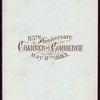 115TH ANNIVERSARY [held by] CHAMBER OF COMMERCE [at] "DELMONICO, [NEW YORK, NY?]" (HOTEL)
