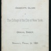 ANNUAL DINNER [held by] ASSOCIATE ALUMNI OF COLLEGE OF CITY OF NEW YORK [at] "DELMONICO'S, NEW YORK, NY" (HOT)