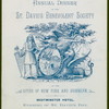 ANNUAL DINNER [held by] ST. DAVID'S BENEVOLENT SOCIETY OF THE CITIES OF NEW YORK AND BROOKLYN [at] WESTMINSTER HOTEL (HOT)