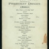 SECOND ANNUAL YALE DINNER COMPLIMENTARY TO PRESIDENT DWIGHT [held by] YALE UNIVERSITY [at] "CLARENDON HOTEL, [NEW HAVEN, CT?]" (HOT)