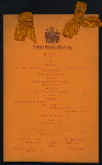 SAINT NICHOLAS DAY [DINNER] [held by] SAINT NICHOLAS SOCIETY [at] "DELMONICO'S, NEW YORK, NY" (REST)