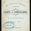 2ND ANNUAL BANQUET [held by] CORPS CONSULAIRE [at] "NEW ORLEANS, LA"