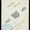 TWENTY-FIFTH ANNIVERSARY [held by] UNION LEAGUE CLUB [at] "UNION LEAGUE CLUB, [NEW YORK, NY?]" (OTHER (CLUB);)