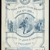 BANQUET DEDICATED TO JOHN A. COCKERILL, PRESIDENT [held by] NEW YORK PRESS CLUB [at] DELMONICO'S (HOT;)