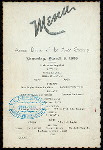 ANNUAL DINNER [held by] AVON SOCIETY [at]