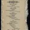 DINNER [held by] INITIALS L.S AND M.E.S. [at] "DELMONICO'S, NEW YORK, NY" (REST;)