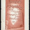 BANQUET [held by] H.M.M.B.A.OF THE US [at] "MONONGAHELA HOUSE,PITTSBURGH,PA"