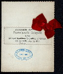 DINNER [held by] MASSACHUSETTS DELEGATES TO THE NATIONAL REPUBLICAN CONVENTION AT CHICAGO [at] "THE THORNDIKE,BOSTON,MASS" ([HOTEL])